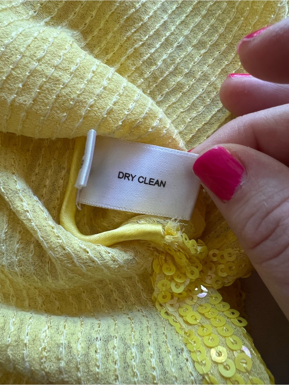 Boston Proper NWT Yellow Sequin Keyhole Tank Going Out Glam Disco Fever Vacation - Picture 5 of 9